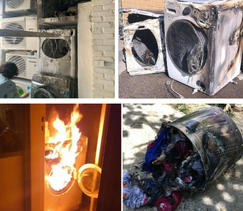 Những nguyên nhân gây cháy nổ từ máy sấy quần áo